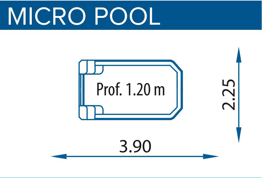 medidas mini piscina poliester micropool
