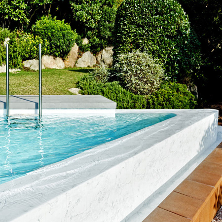 liner piscina renolit alkorplan touch vanity para piscina infinita desbordante moderna