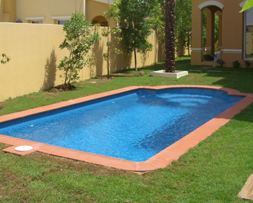 piscina romana de poliester nilo4 enterrada rectangular con fibra de vidrio