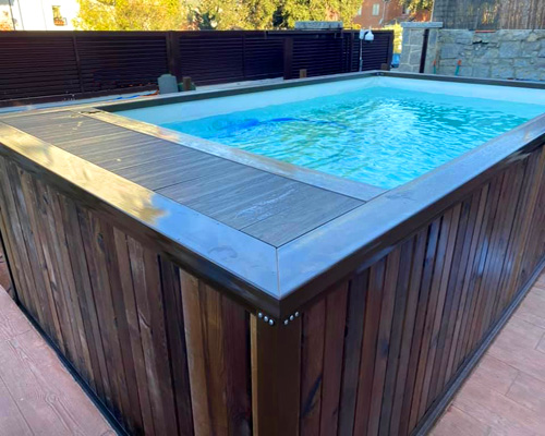 precio piscina prefabricada de madera
