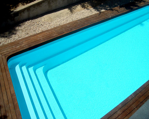 piscina larga de fibra de 8 metros para instalar encastrada Samaná80