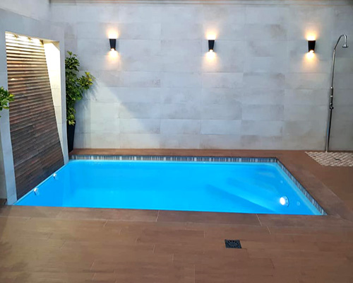 piscina fibra y poliester prefabricada de 4 metros Loreto