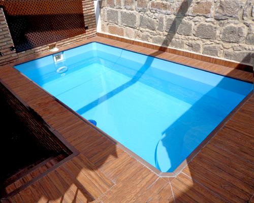 piscina pequeña poliester 3x2 elevada sin obra Anita para niños y terrazas
