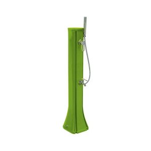 mini ducha solar verde 120 cm de 23 litros con enjuaga pies happygo