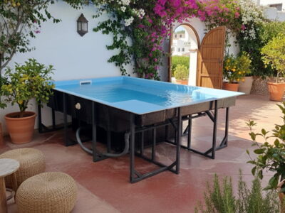 Piscina elevada Jamaica 3x2 para patio poliester sin obra