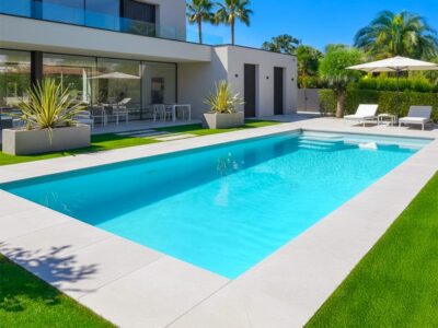 Piscina de fibra 9x4 en Barcelona Estrella9