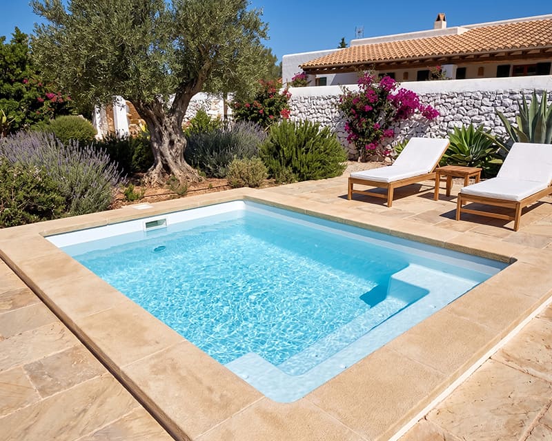 Piscina de fibra de vidrio Patricia