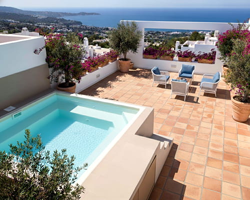 Piscina poliester elevada Jamaica 3x3 para terraza