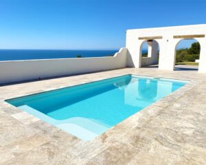 Piscina prefabricada moderna de fibra de vidrio de 5 metros Estrella5