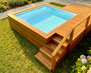 piscina 2x2 fibra Juanita para terraza