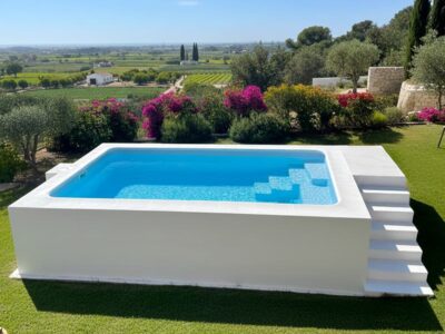 piscina elevada fija de poliester 4x2 Alegria45