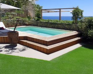 precio pequeña piscina poliester 3x2 elevada instalada Martina35