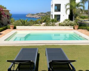 Piscina 6x3 con playa poliester para casa vacacional con piscina prefabricada Tulum61