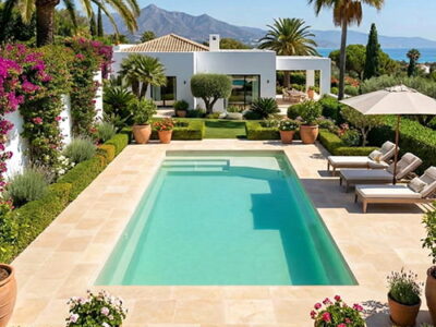 piscina poliester con playa 8x3 Tulum80