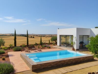 Piscina elevada fija de fibra de vidrio Matilda50