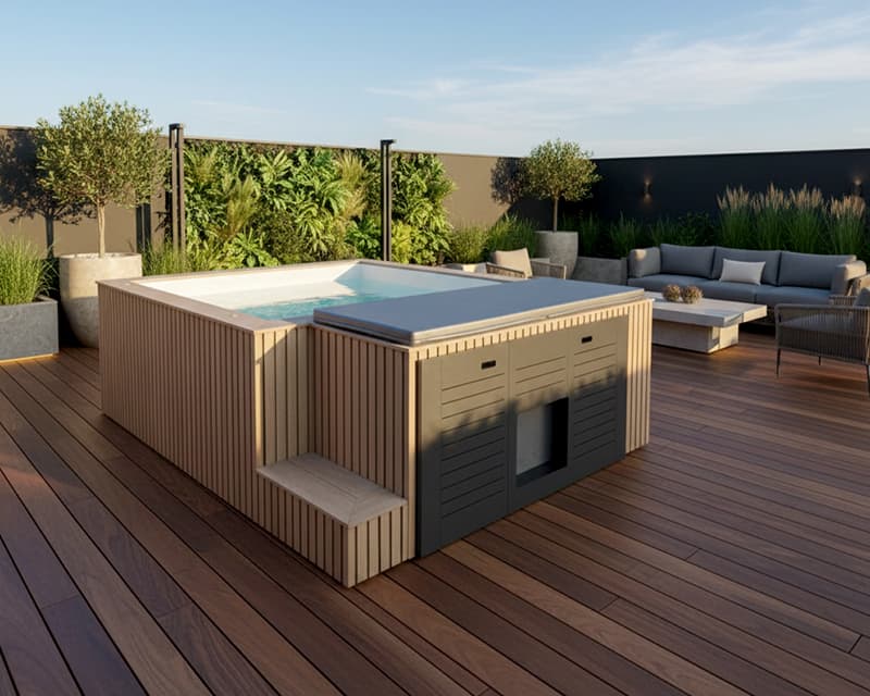 Piscina pequeña Minipool 2x2 para patio