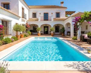 piscina de fibra 7x3 con playa para niños Waikiki