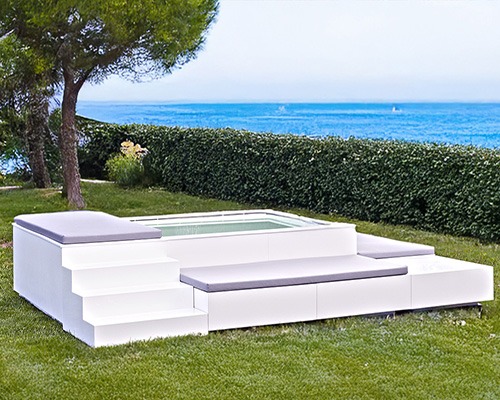 Minipiscina prefabricada autoportante modular sin licencia ibiza