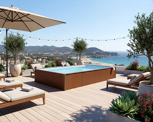 Mini Piscina económica para patio Minipool Basic