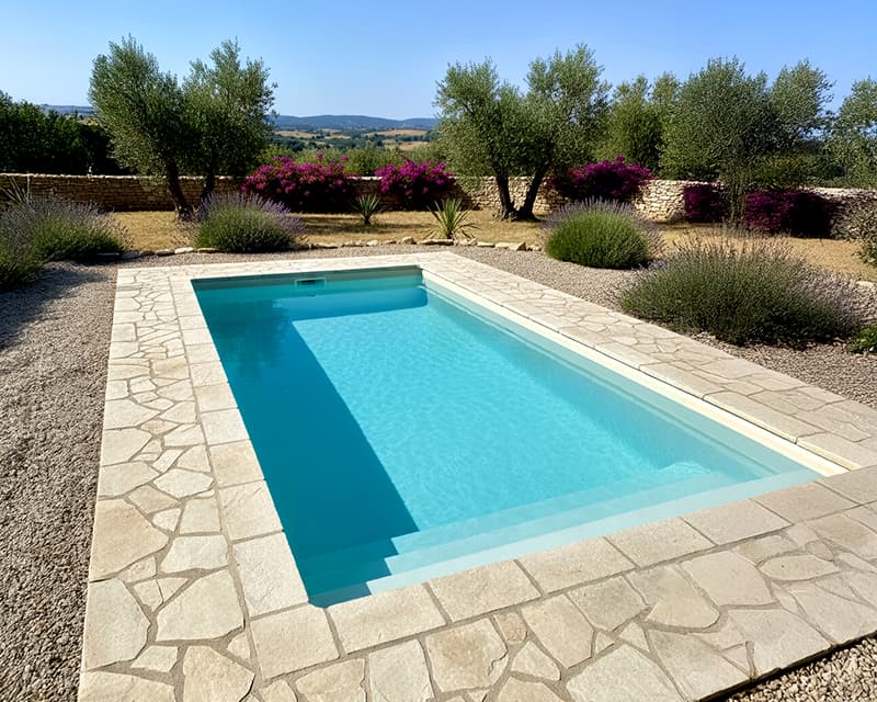 Piscina enterrada poliester 6x3 Marlene65 para jardin