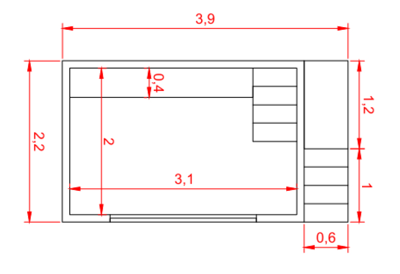 medidas de la piscina sin obras elevada Jupiter39