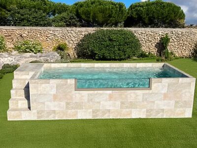 piscina de acero prefabricada con depuradora Jupiter39