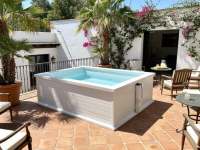 Mini piscina 2x2 EASY aluminio para terraza