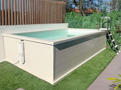 Mini piscina prefabricada de aluminio Easy para terraza