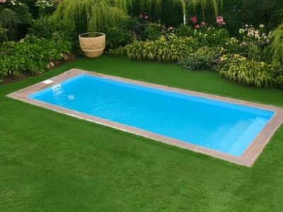 Piscina 5x3 poliester larga y estrecha Santorini