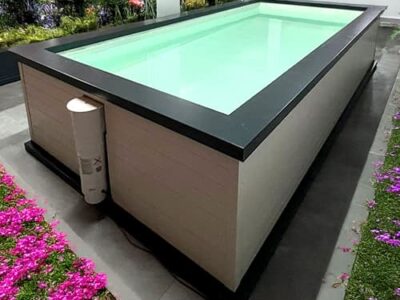 Piscina fija prefabricada easy de aluminio sin obras