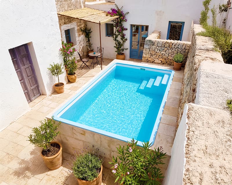 Piscina para patio elevada Luna40 4x2