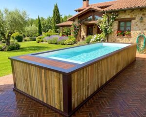 piscina terraza madera 5x2 elevada