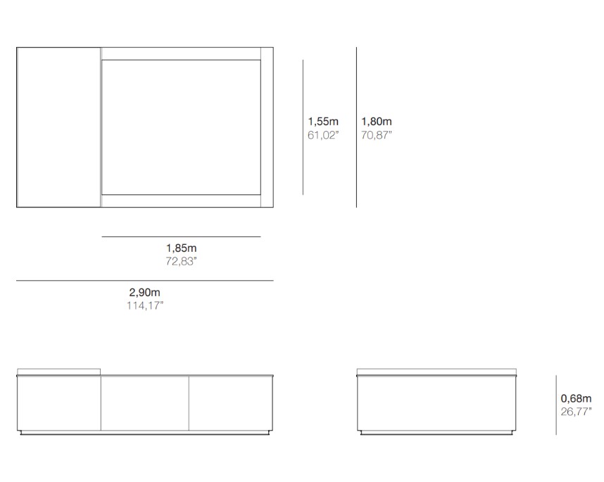 Medidas piscina formentera de Poolins