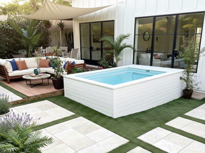 mini piscina 3x2 prefabricada desmontable de aluminio