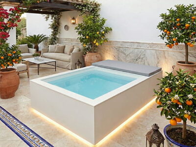 mini piscina modular de polipropileno Formentera 3x2 de Poolins