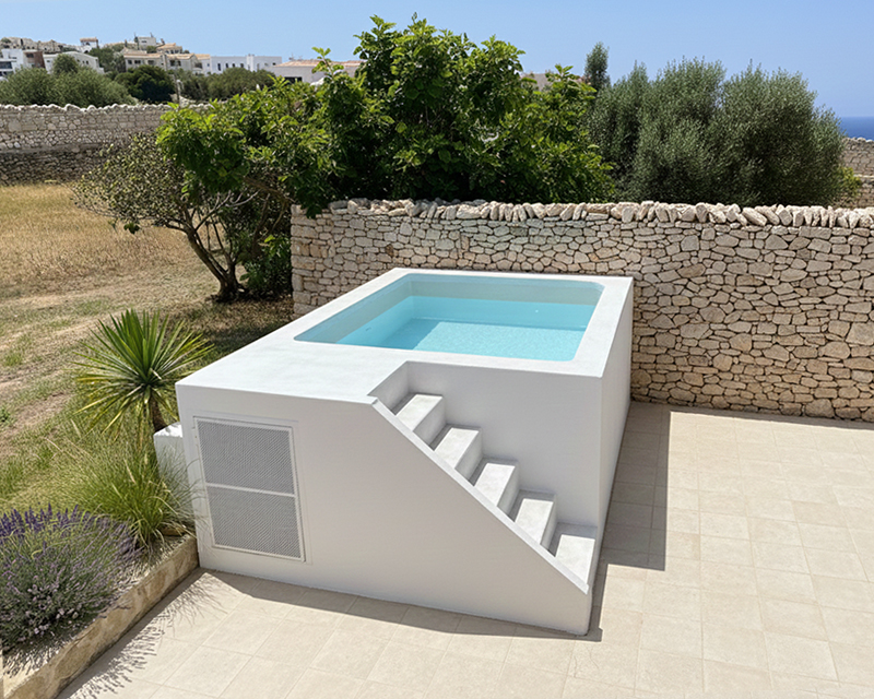 piscina elevada prefabricada con depuradora Horizon TECH