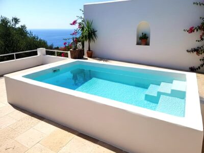 Piscina pequeña elevada 3X2 Eloise para terraza