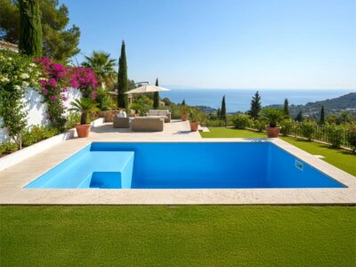 Piscina estilo playa 7x3 con escaleras Palawan32