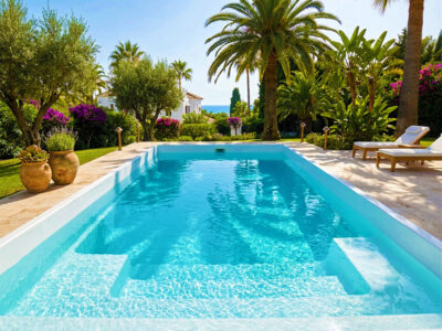 Piscina de fibra prefabricada Amistad 7x3