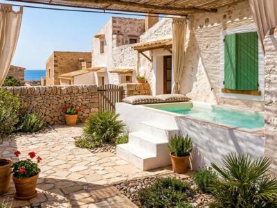 mini piscina elevada Nicole para patio pequeño