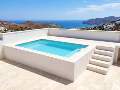 Mini piscina elevada Olivia para jardin pequeño