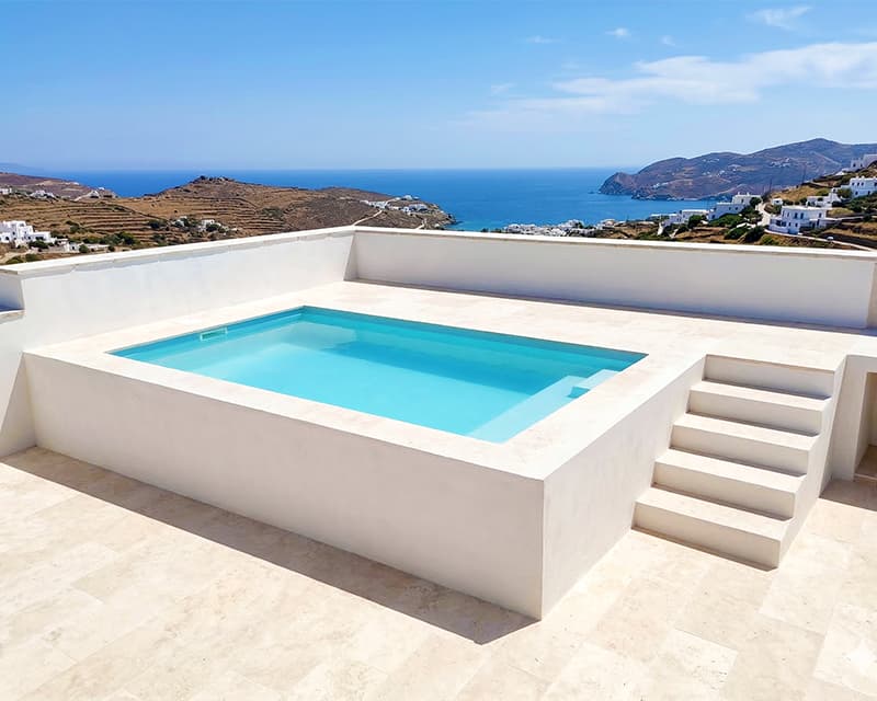 Mini piscina elevada Olivia para jardin pequeño