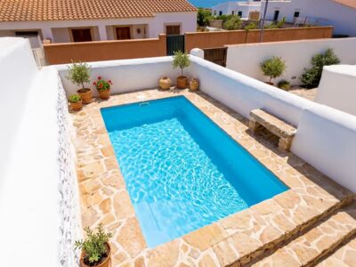 Piscina 4x2 de fibra elevada Lunera