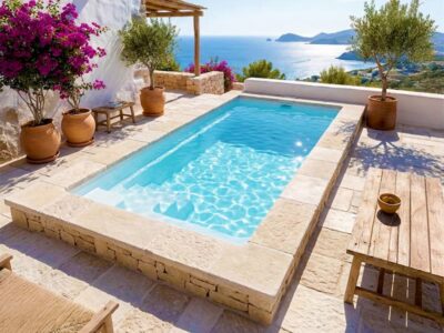 Piscina elevada poliester 4x2 Cielito