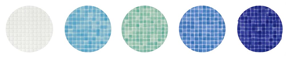 color gresite para el interior de las piscinas Sunset