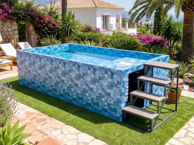 Mini piscina autoportante tipo container Rimini38