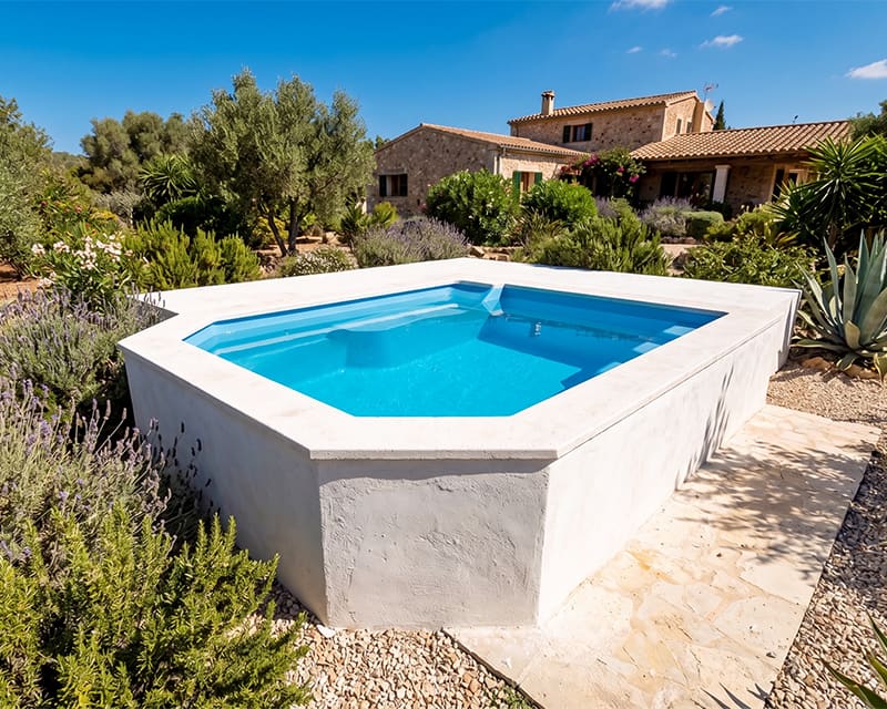 Piscina poliester pequeña Mabel 3x2